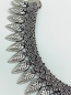 Mobile Preview: Silberne Boho-Stil Halskette mit Blattanhängern "Fenja"